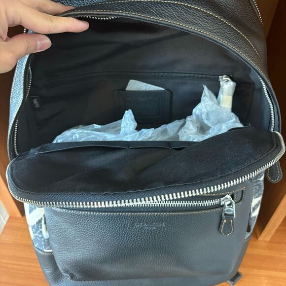 NWT COACH Houndstooth Backpack - Picture 7 of 11